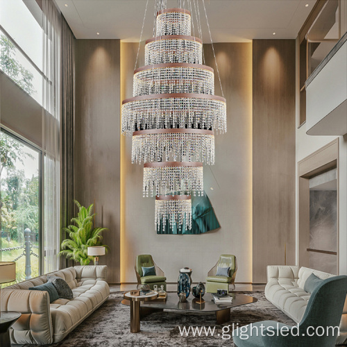 New style white crystal chandelier led pendant light